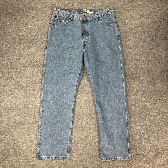 Levis Work Jeans Mens 36 Blue Regular Classic Fit Durable Heavyweight Denim 2008 - Picture 2 of 14